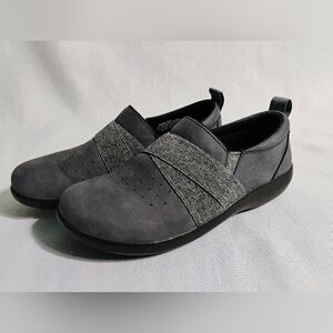 Alegria Sav 7603 Sz 38 US 8/8.5 Comfort Shoes Gray Leather